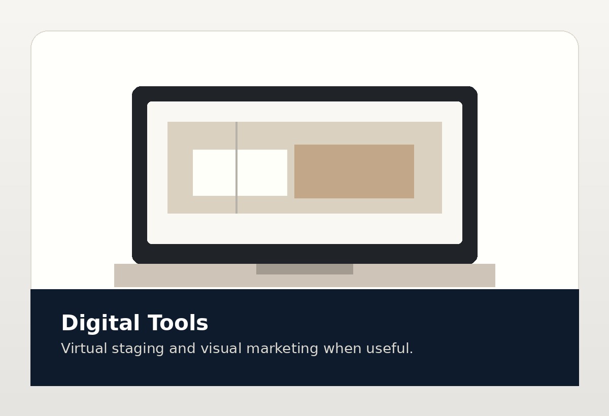 Digital home visualization and virtual design mockup concept